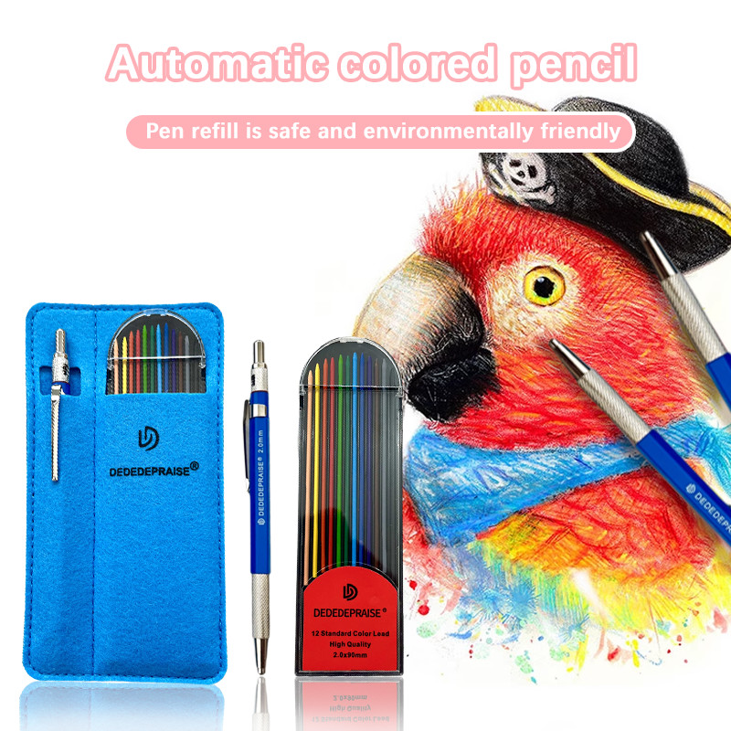 Staedtler Pencil Lumocolor - 12/24 Colored Leads 2.0mm Mechanical Pencil