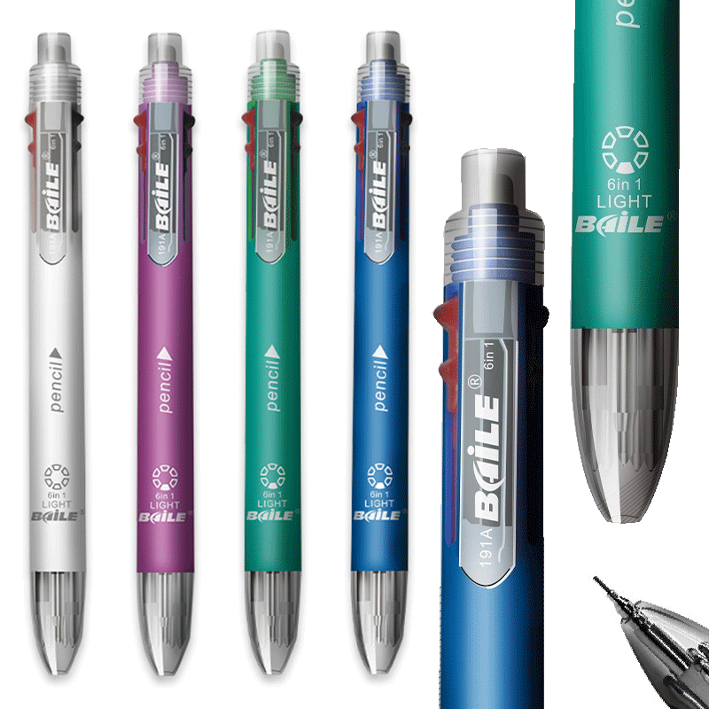 6 in 1 MultiColor Pen Ballpoin - Staedtler Pencil Lumocolor 评论和价格