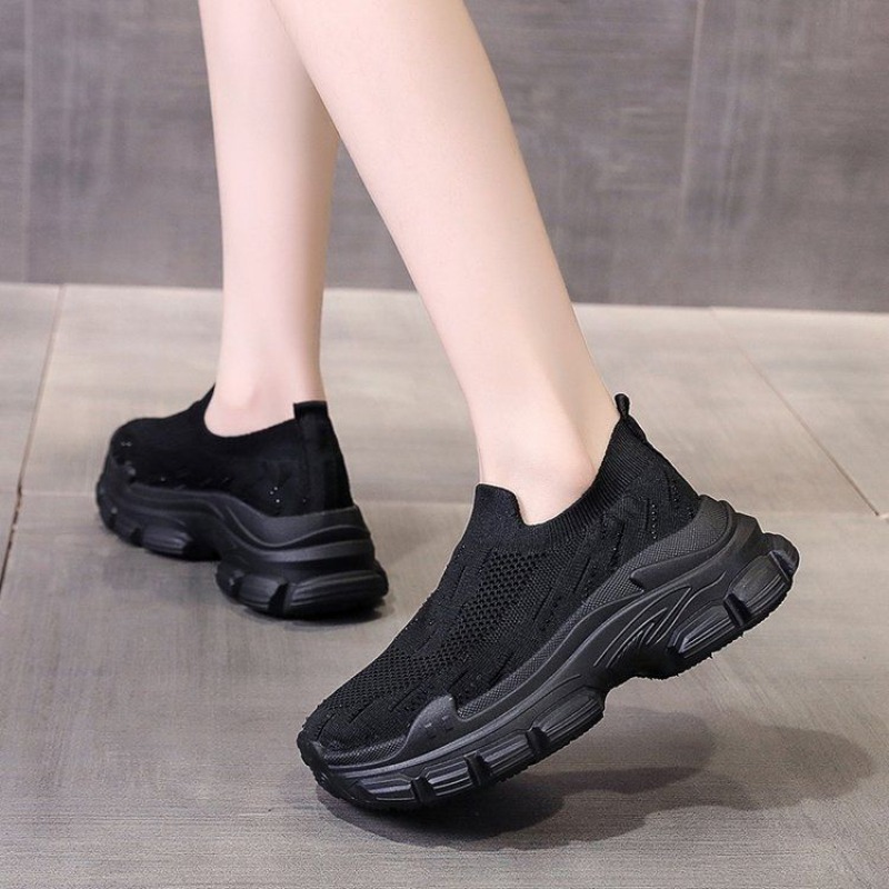 Women Platform Thick Sole Spor - Crystal Mesh Fabric 评论和价格