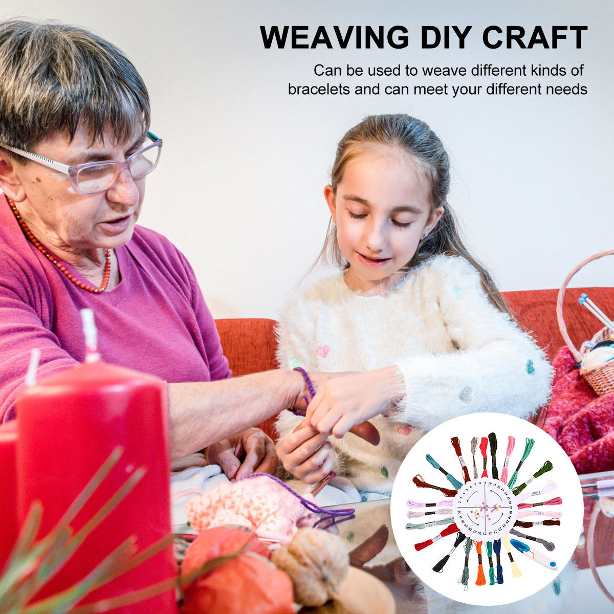 Friendship Bracelet Making Kit - Embroidery Craft 评论和价格