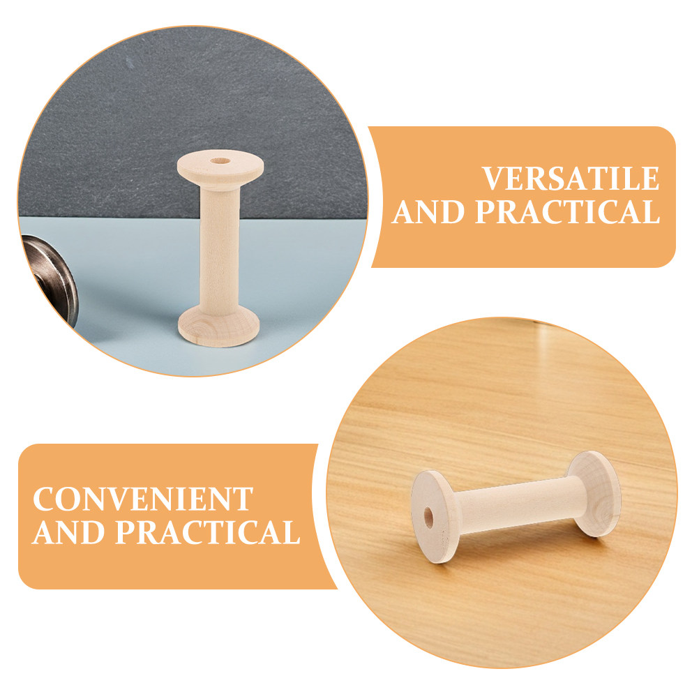 4Pcs Wooden Thread Spool Holde - Embroidery Craft 评论和价格