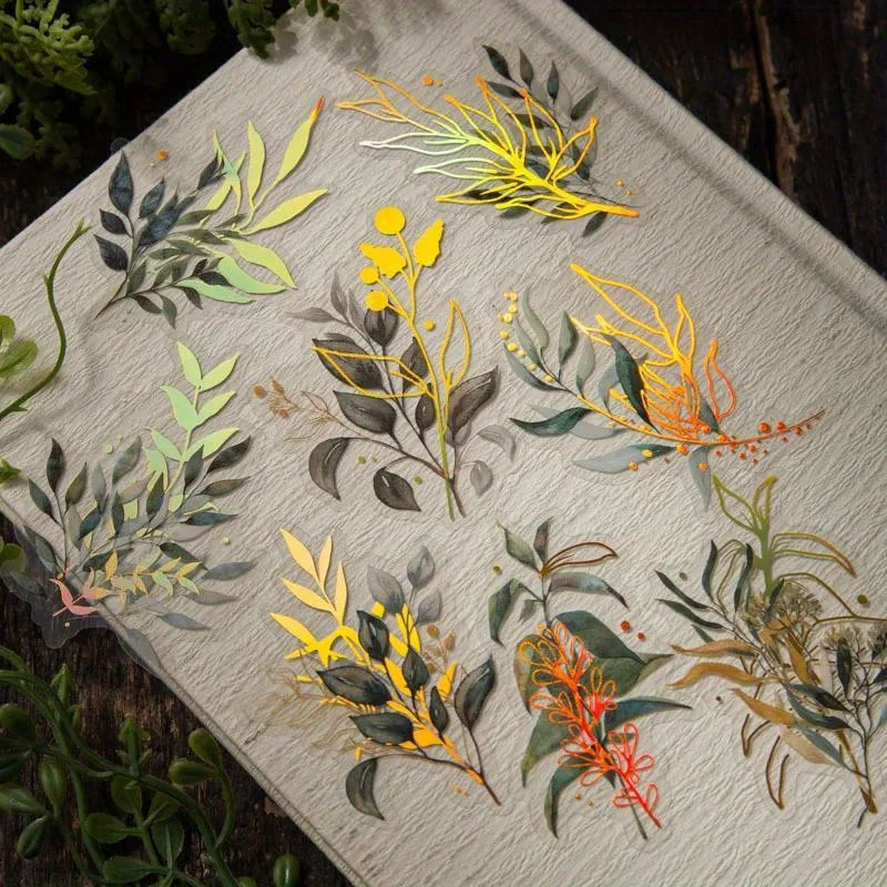Vintage Botanical Sticker Flak - Embellishments For Scrapbooking 评论和价格