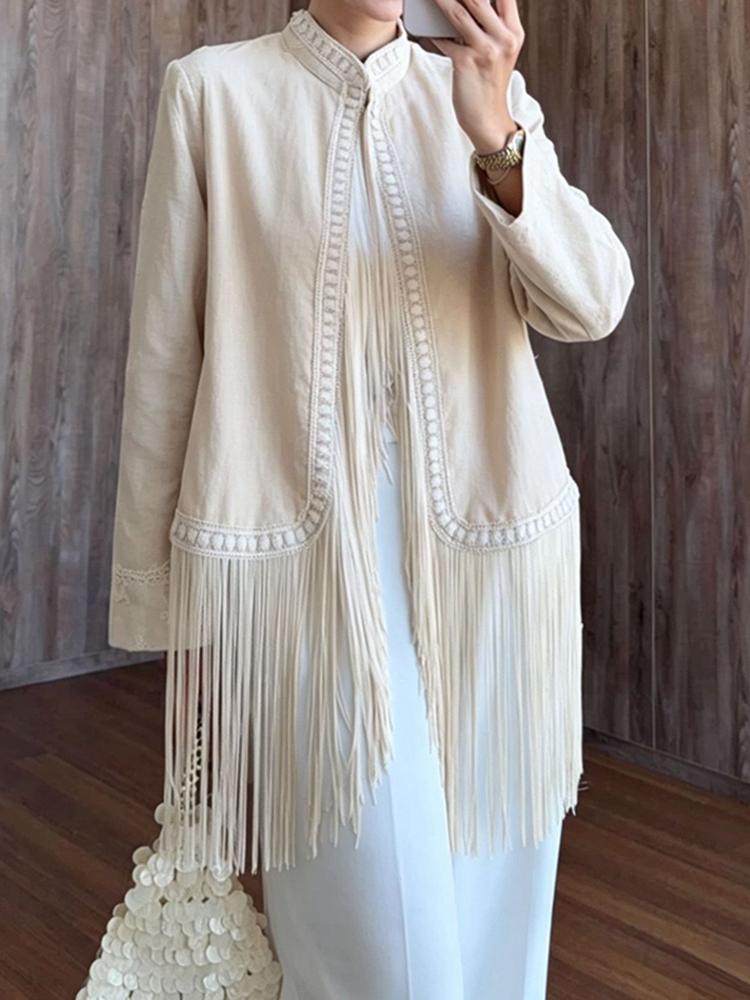 Embroidery Trim Stand Collar L - Tassel Fringe Trim 评论和价格