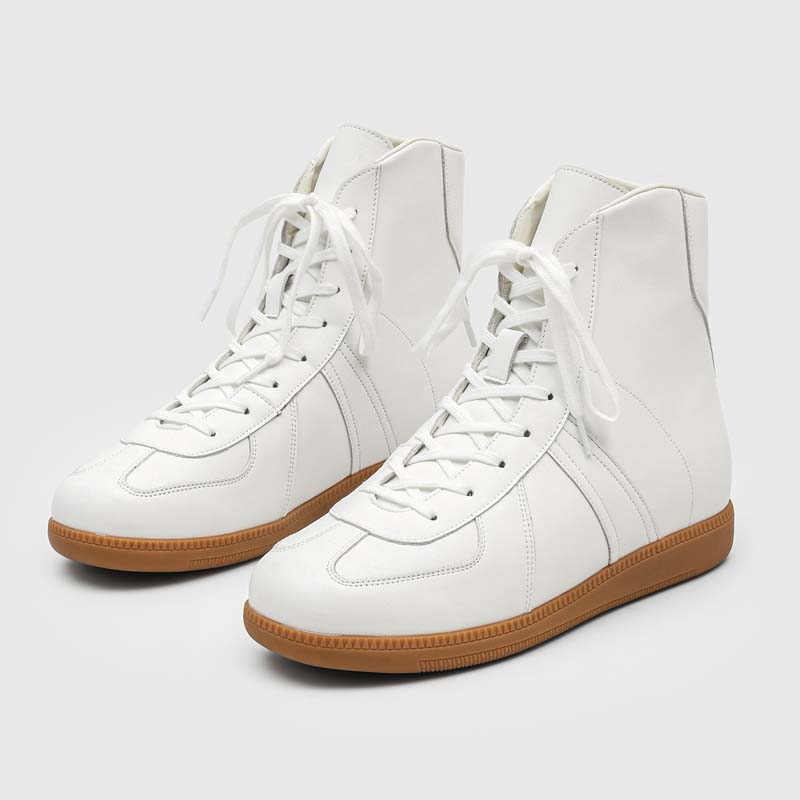 Men Classic Spliced High Top C - Guipure Lace Panel 评论和价格