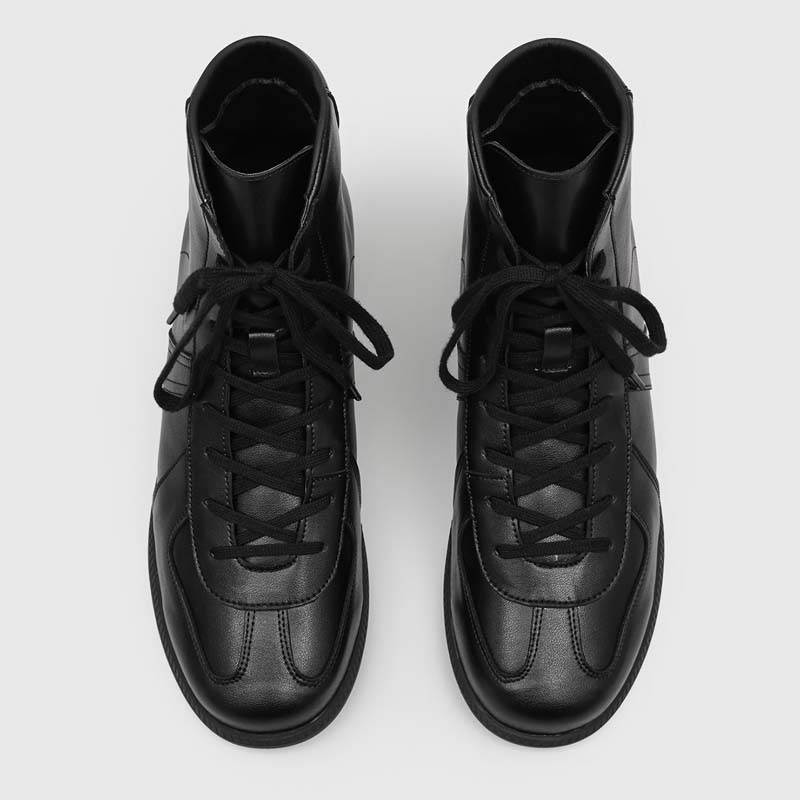 Men Classic Spliced High Top C - Guipure Lace Panel 评论和价格