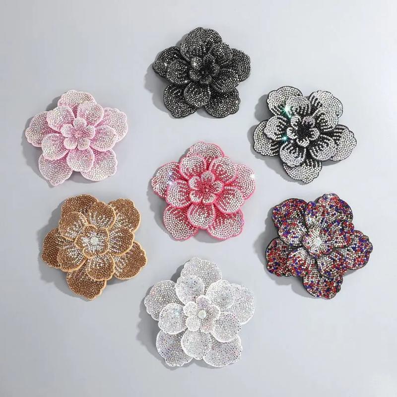 1pc Three-dimensional Camellia - Craft Embellishments 评论和价格
