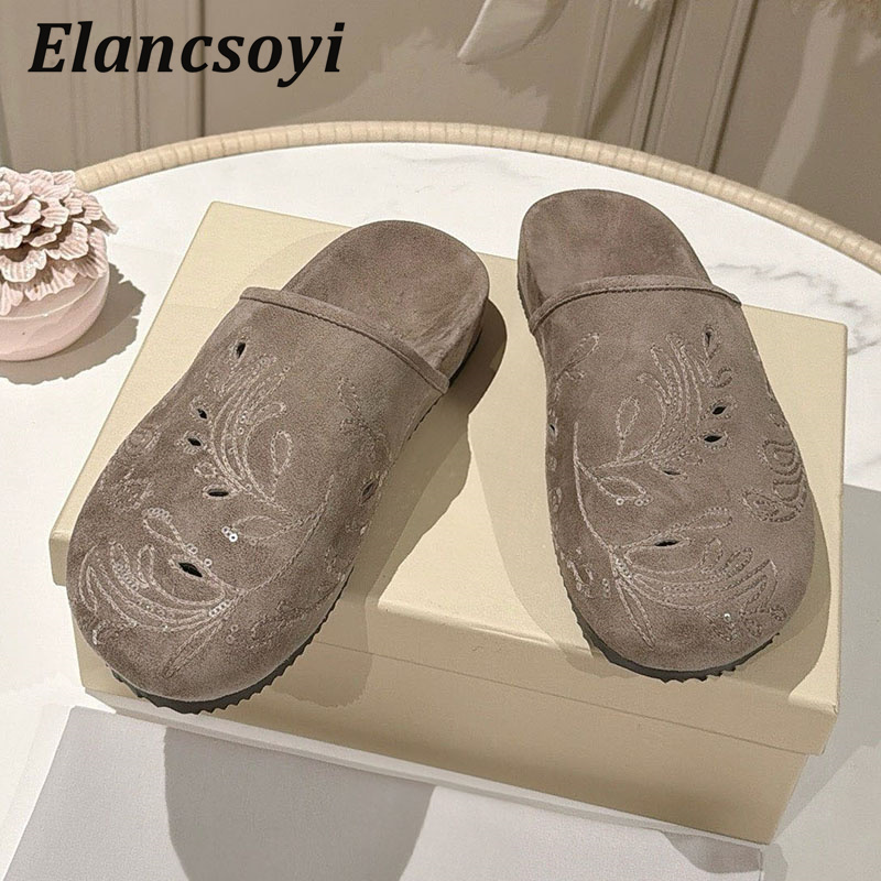 Lazy Mules Shoes Women's Embro - Embroidery Embellishments 评论和价格