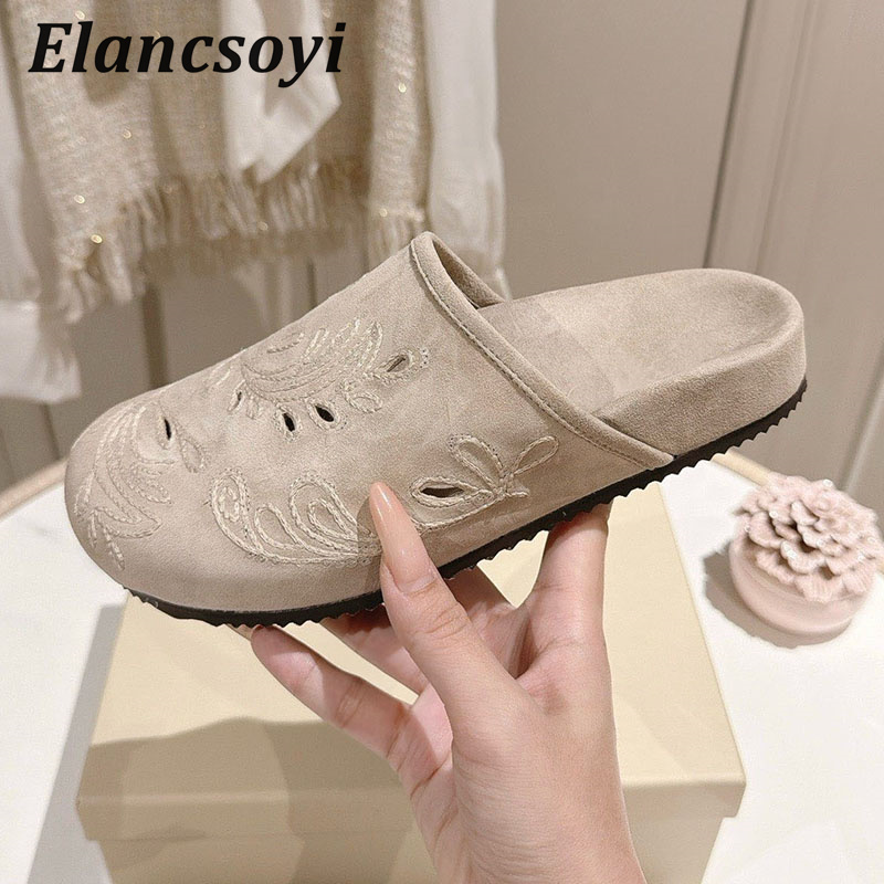 Lazy Mules Shoes Women's Embro - Embroidery Embellishments 评论和价格