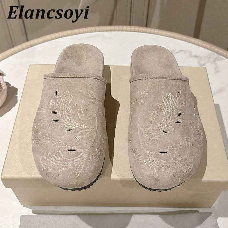 Lazy Mules Shoes Women's Embro - Embroidery Embellishments 评论和价格