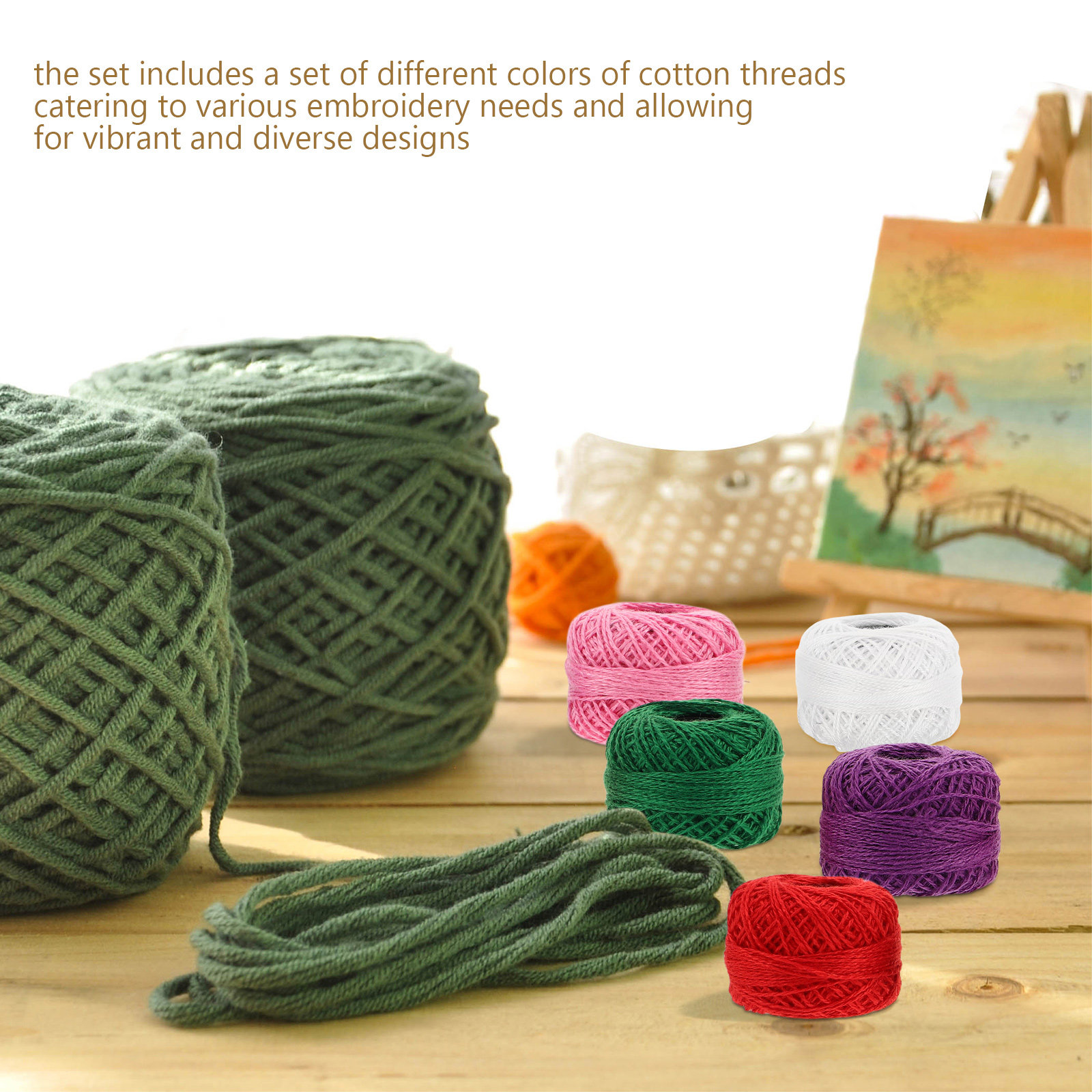 12Pcs Cotton Embroidery Thread - Embroidery Craft 评论和价格
