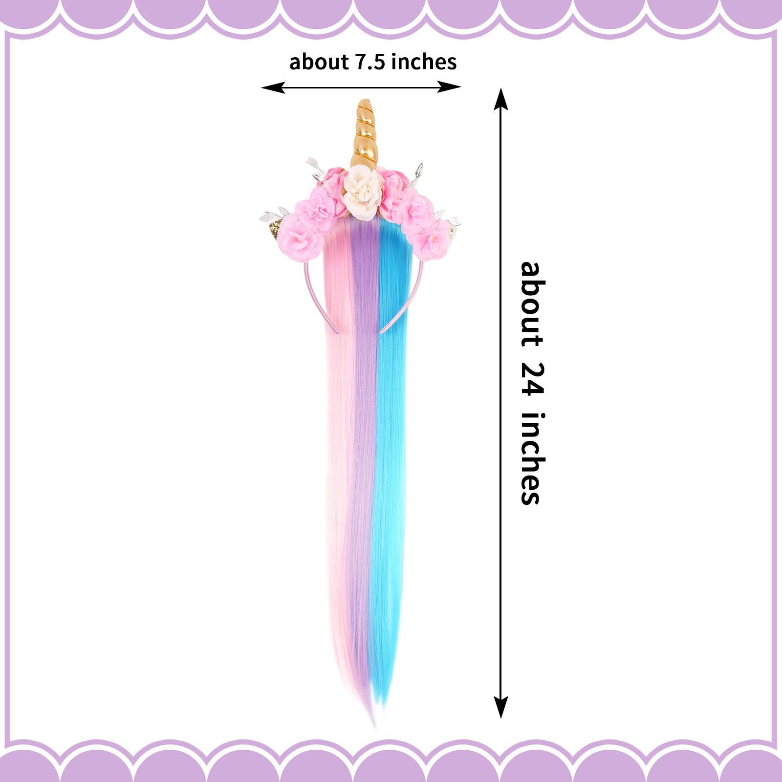 Rainbow Unicorn Lace Gradient  - Tassel Fringe Trim 评论和价格