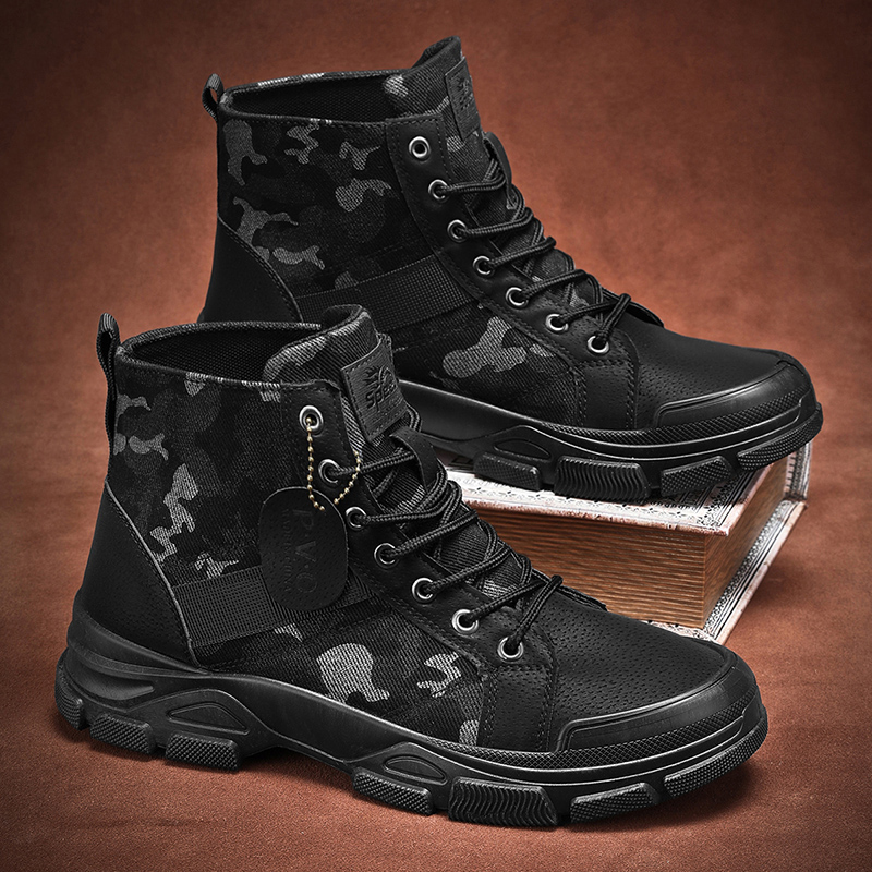 Men's Camouflage High-Top Comb - Guipure Lace Panel 评论和价格