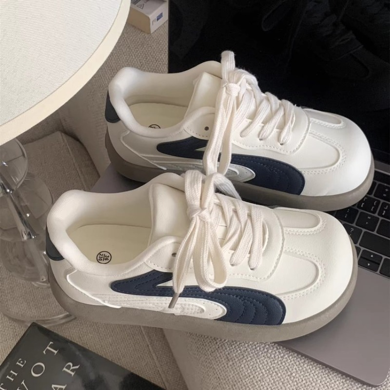 Vintage Women Chunky Sneakers  - Guipure Lace Panel 评论和价格