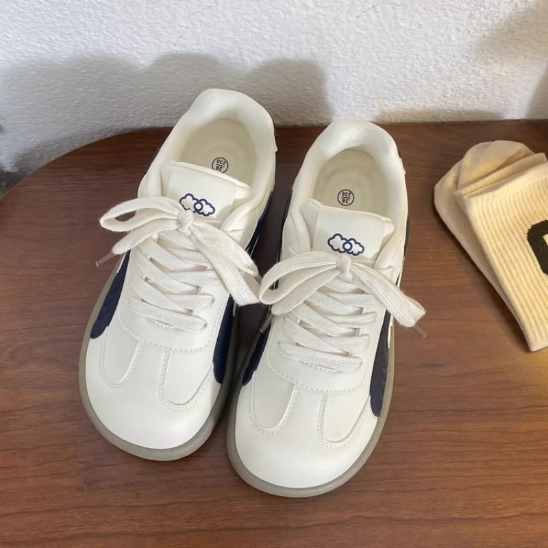 Vintage Women Chunky Sneakers  - Guipure Lace Panel 评论和价格