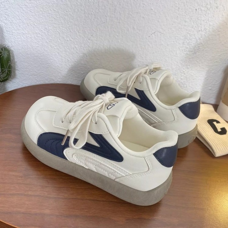 Vintage Women Chunky Sneakers  - Guipure Lace Panel 评论和价格