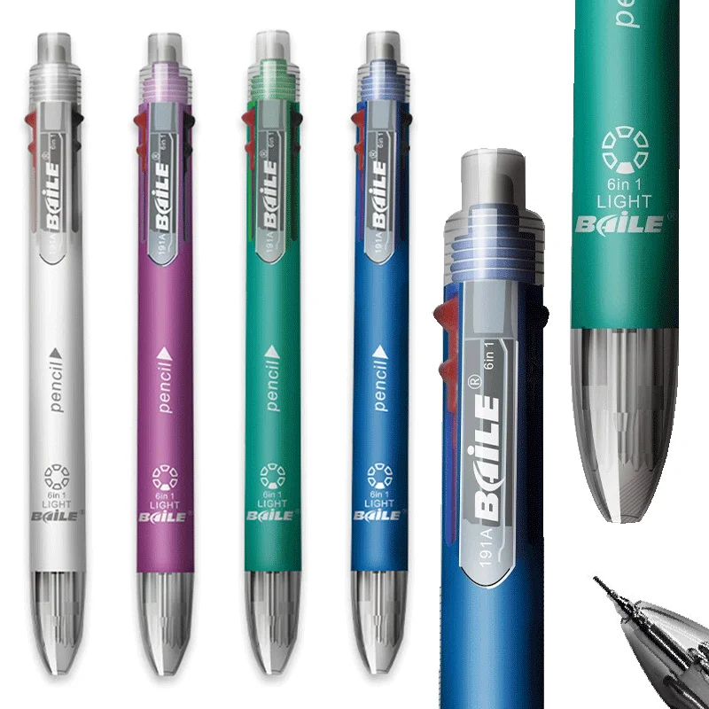 4/12Pcs 6 in 1 MultiColor Pen  - Staedtler Pencil Lumocolor 评论和价格
