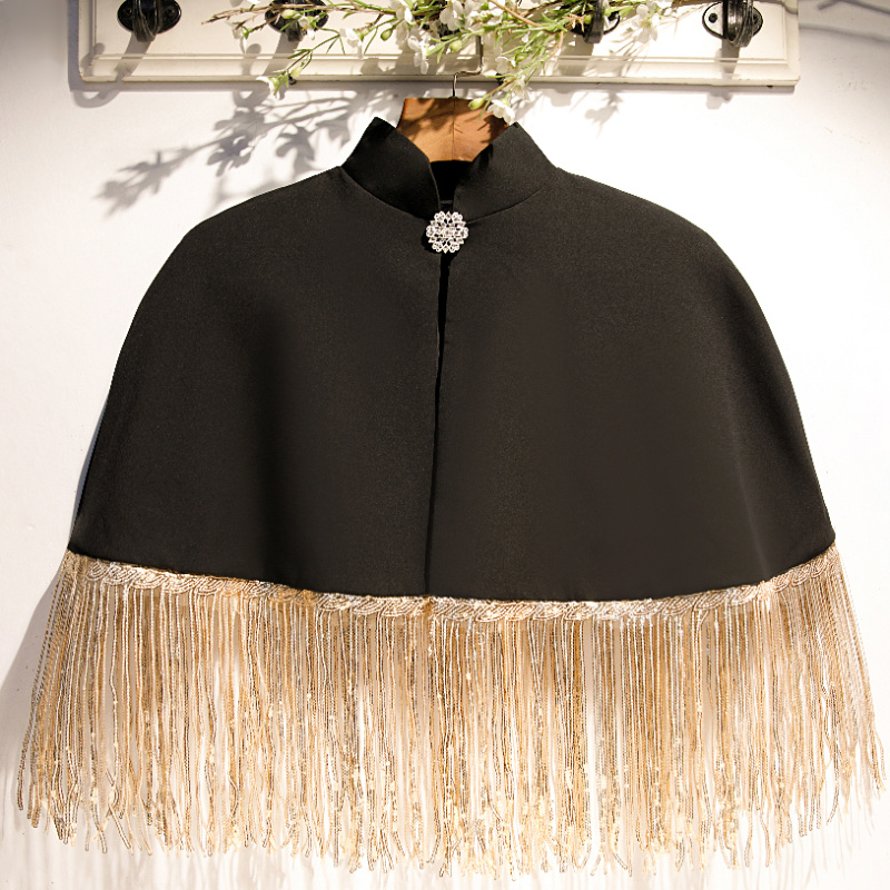 Women's Spring Summer Black Co - Tassel Fringe Trim 评论和价格