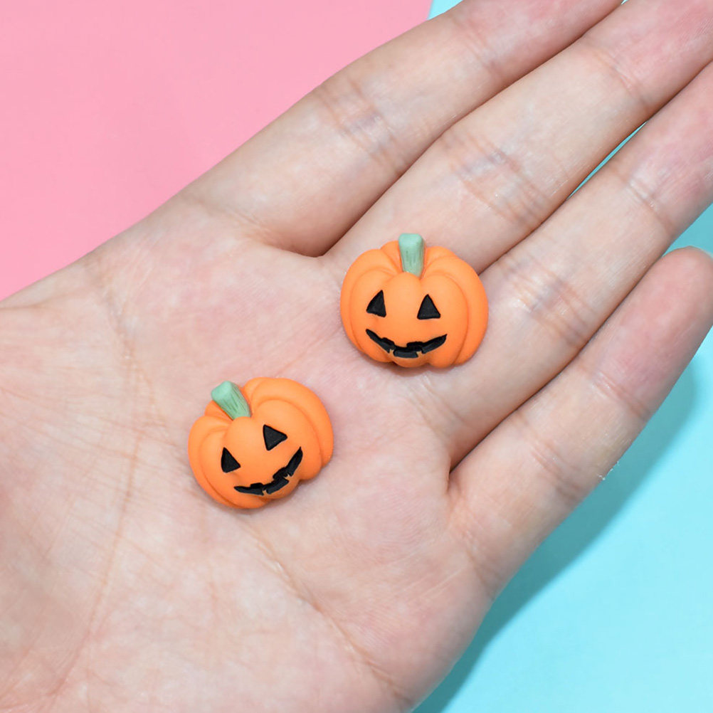 20Pcs Halloween Pumpkin Resin  - Craft Embellishments 评论和价格